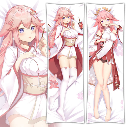 yae miko Kawaii Body Pillow