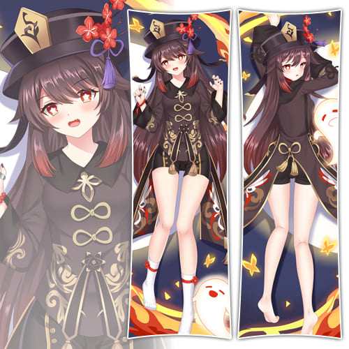 Hu Tao Shy Dakimakura Cover