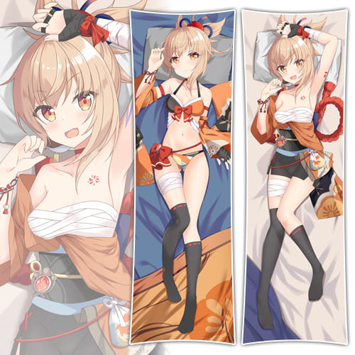 Yoimiya Energetic Dakimakura Case
